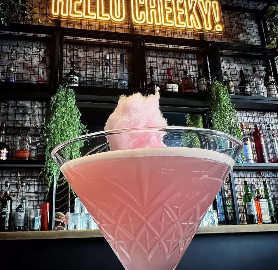 Pink Cocktail at Cheeky Chucker